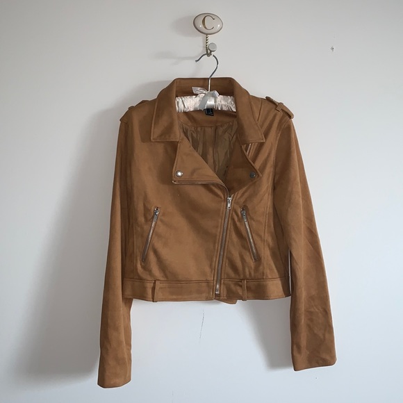 Forever 21 Faux Suede Moto Jacket - Picture 2 of 3
